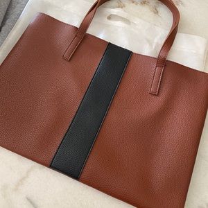 Vince Camino Saddle Vegan Leather Tote